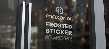 Frosted Sticker Branding for glass