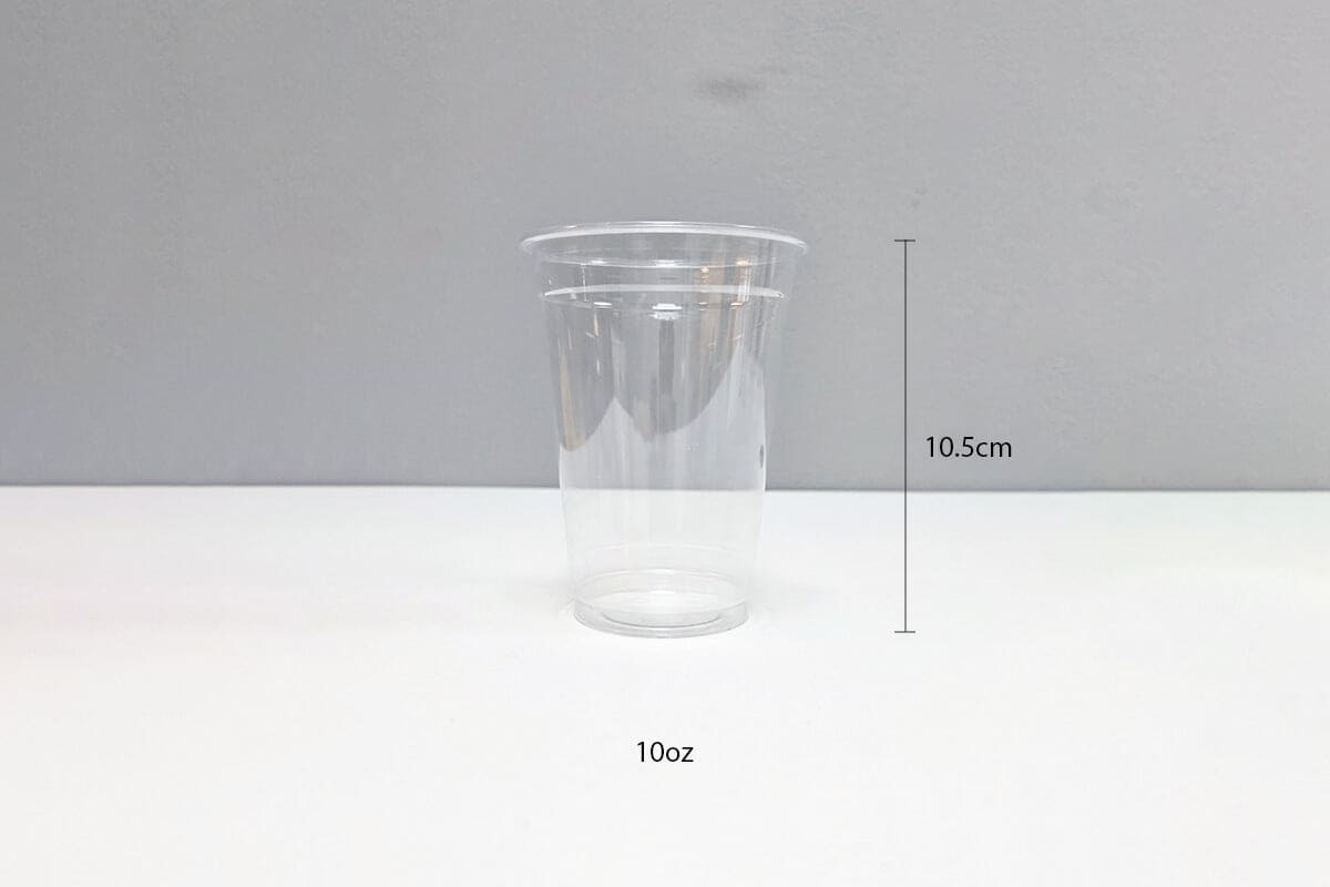1000 10oz Flat Plastic Cups with Lids with Printing