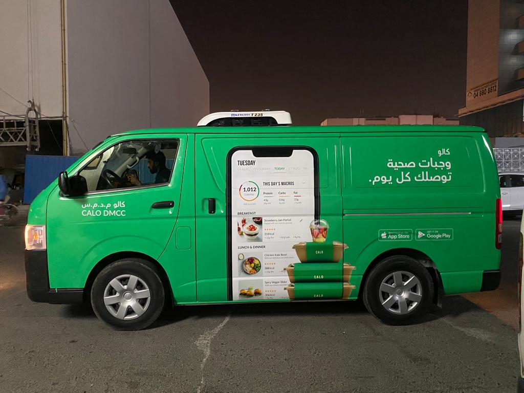 1 Van Vehicle Branding – Full Van Coverage with Semi-Curve Sticker, UV Lamination