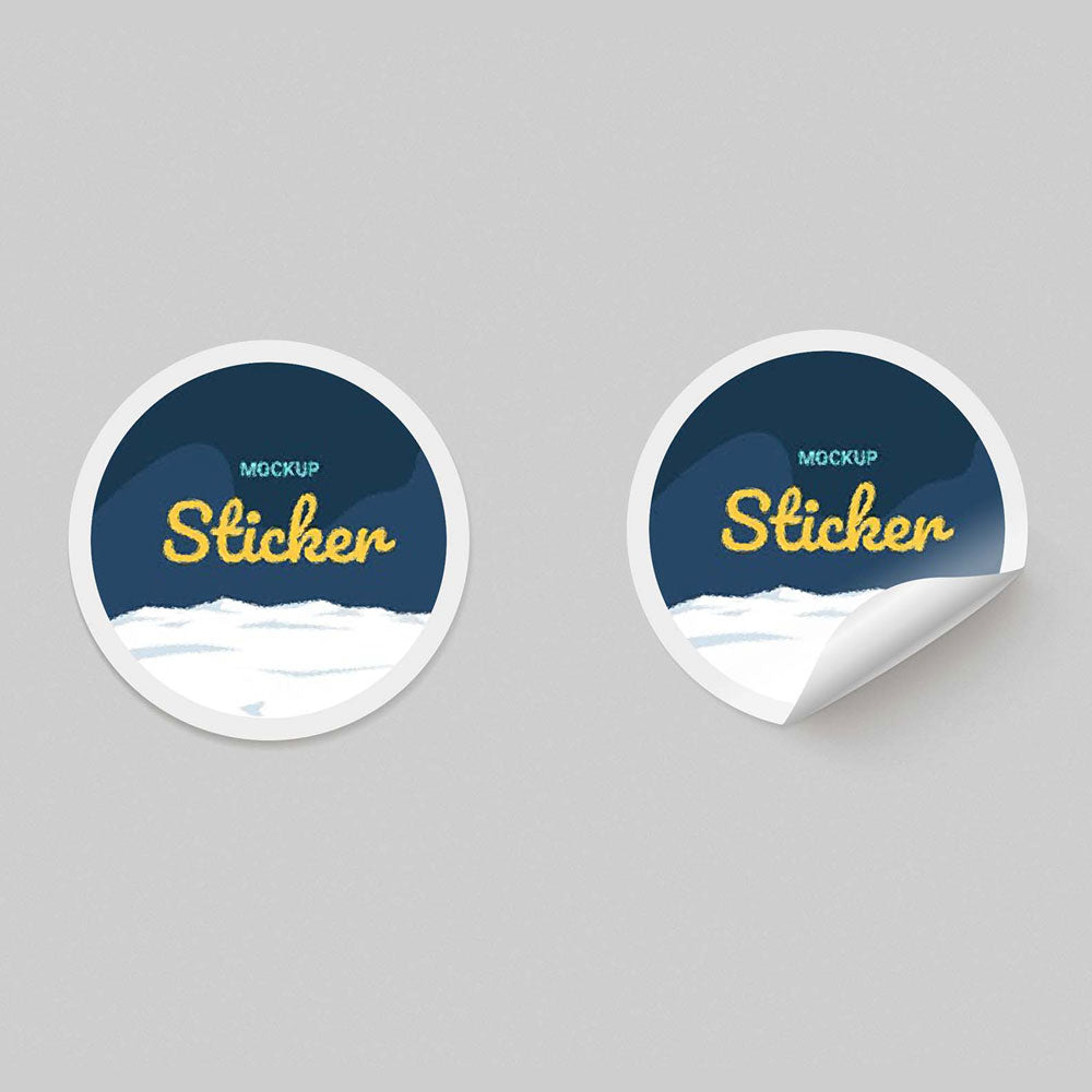 200 Rounded Paper Stickers 5cm Diameter