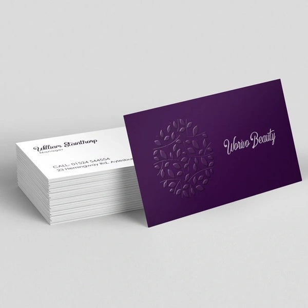 1000 Business Cards, 400 GSM Art Matt, Both Side Printing, Soft Lamination, 3D UV, Dithering UV