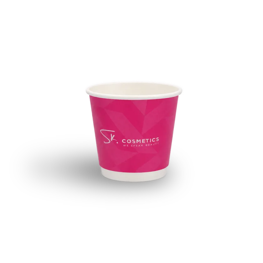 4 oz double wall paper cup printed with a customer logo, example 2 — MaxPrint Dubai