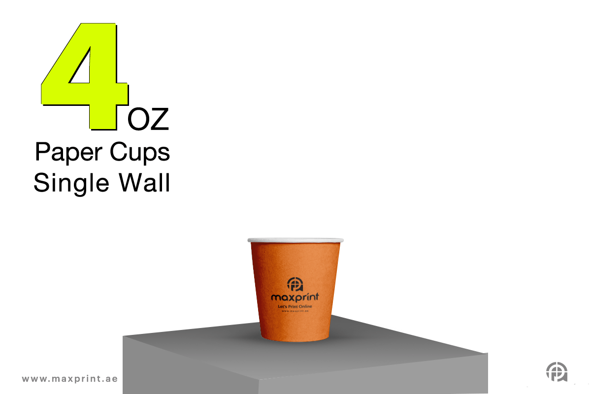 1000 Paper Cups Single Wall 4 oz