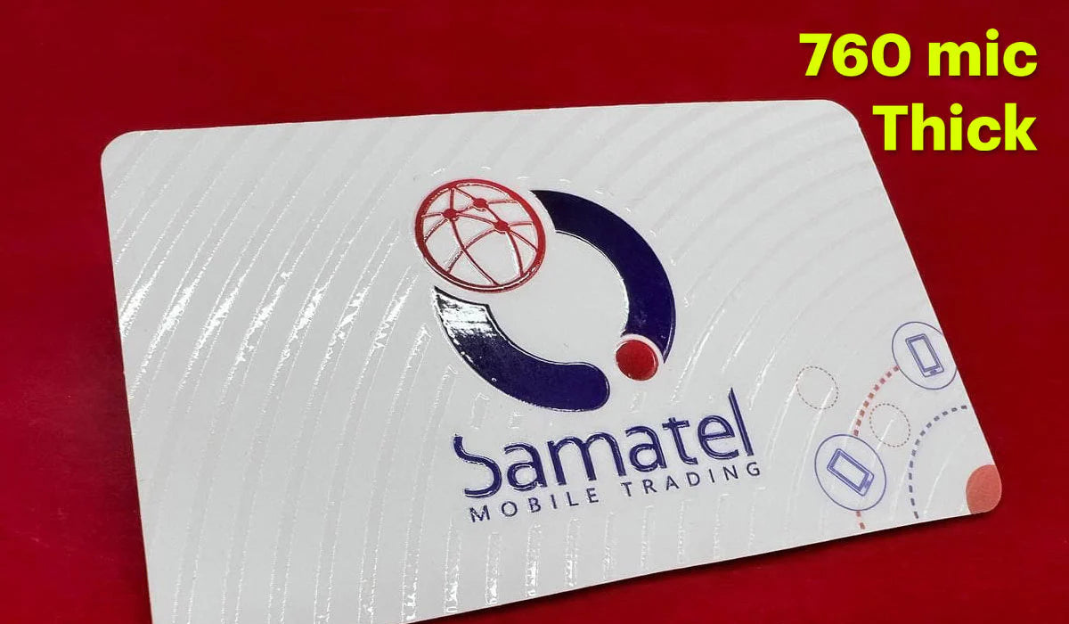 Business Cards, Rounded Corner Spot UV Velvet Lamination 760 mic - Thick - additional product view