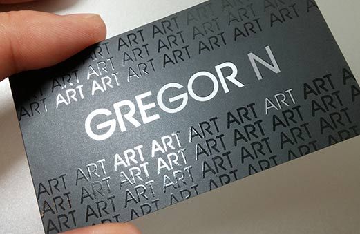 500 Business Cards, Textured Paper, Color Printing with Spot UV