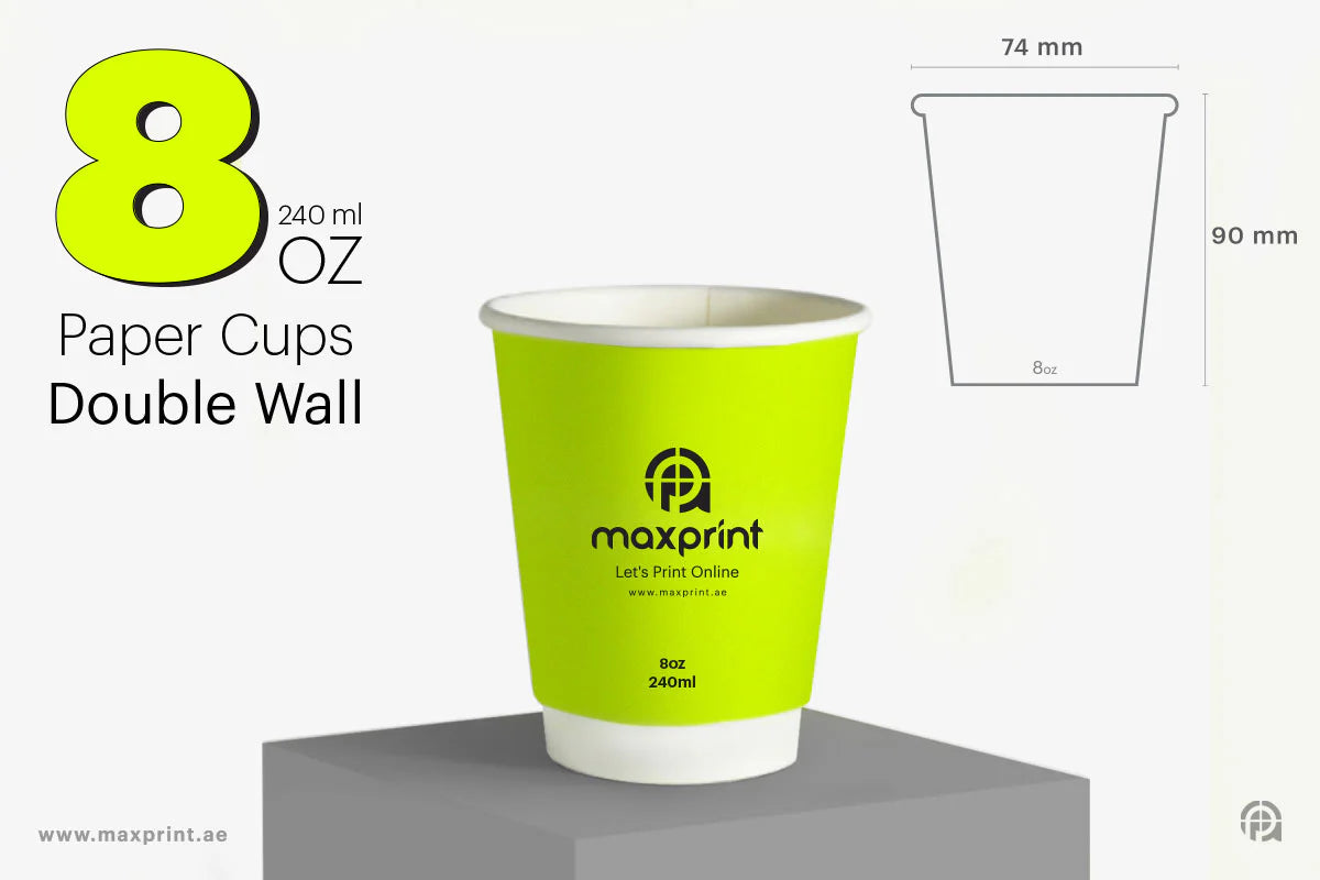 10000 Paper Cups Double Wall 8 oz