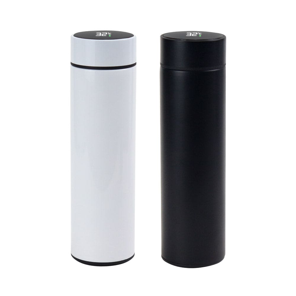 50 Double Wall Bottles with Temperature Display 500ml