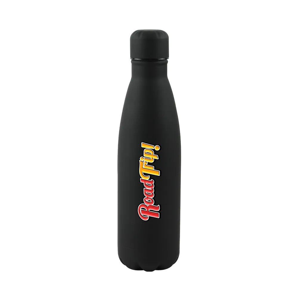 Premium Soft Touch Matt Cola Bottles in Stainless Steel 500ml