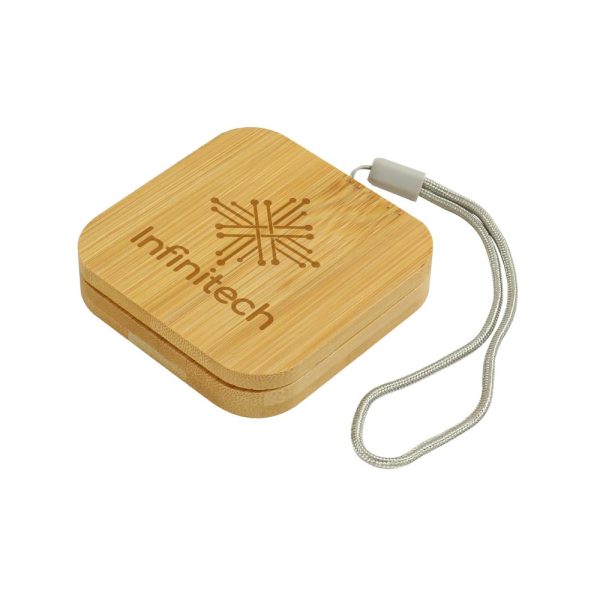 50 Multi-Charging Cable Set in Square Bamboo Case