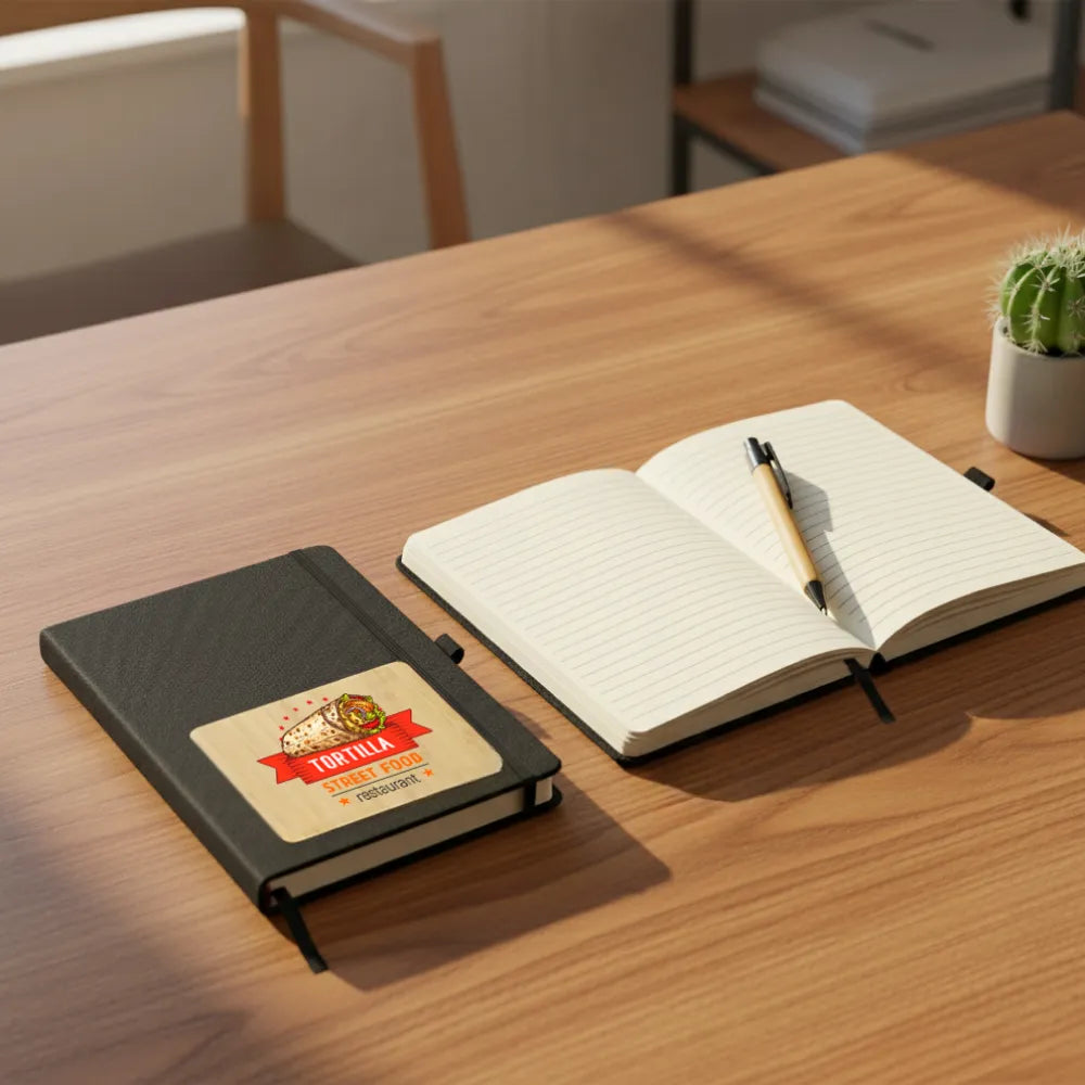 rPET and Bamboo Notebook with Pen Gift Sets