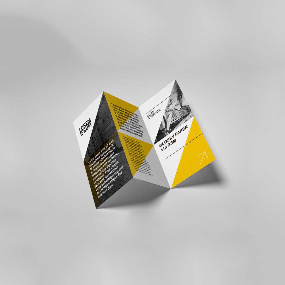 1000 Brochure A4 (29 x 20 cm), 115 GSM, Glossy Paper