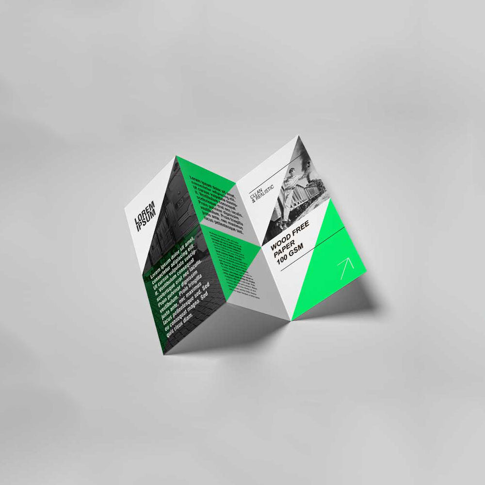 2000 Brochure A4 (29 x 20 cm), 100 GSM, Wood Free Paper