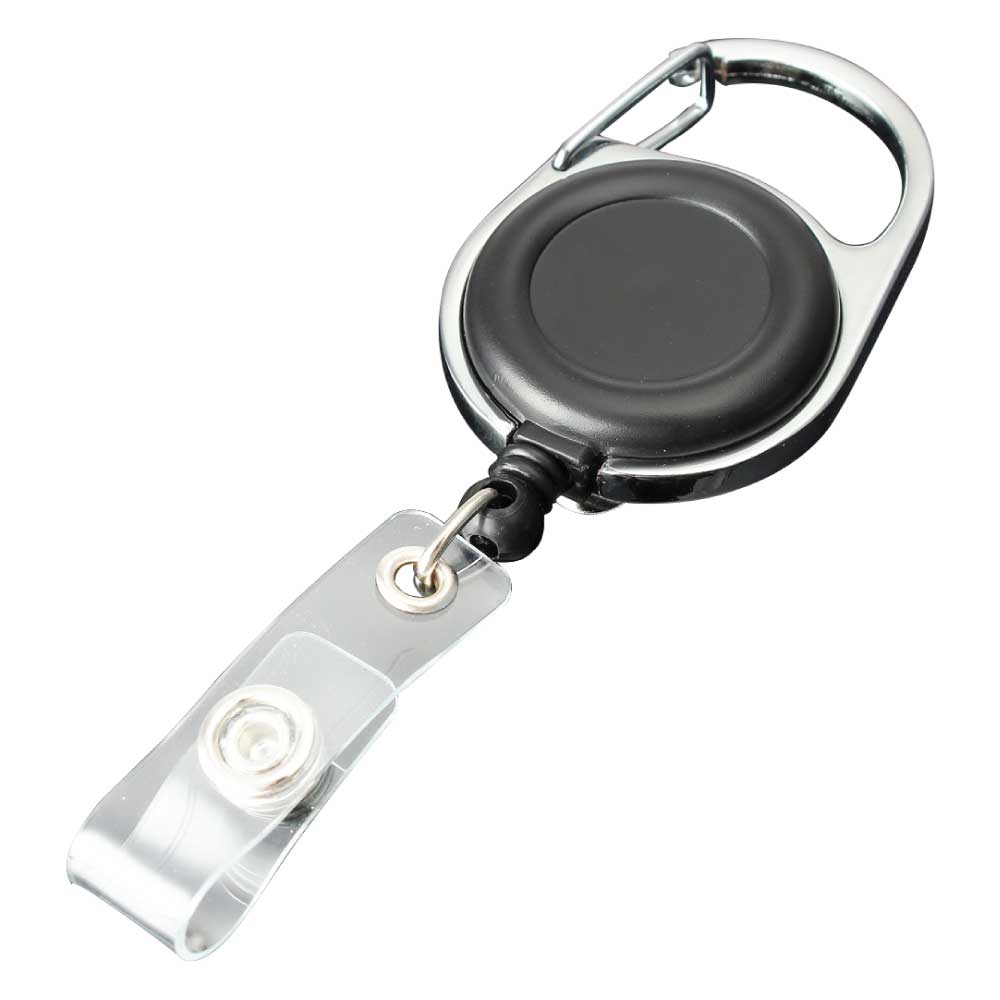 Reel Badges with Carabiner and Belt Clip