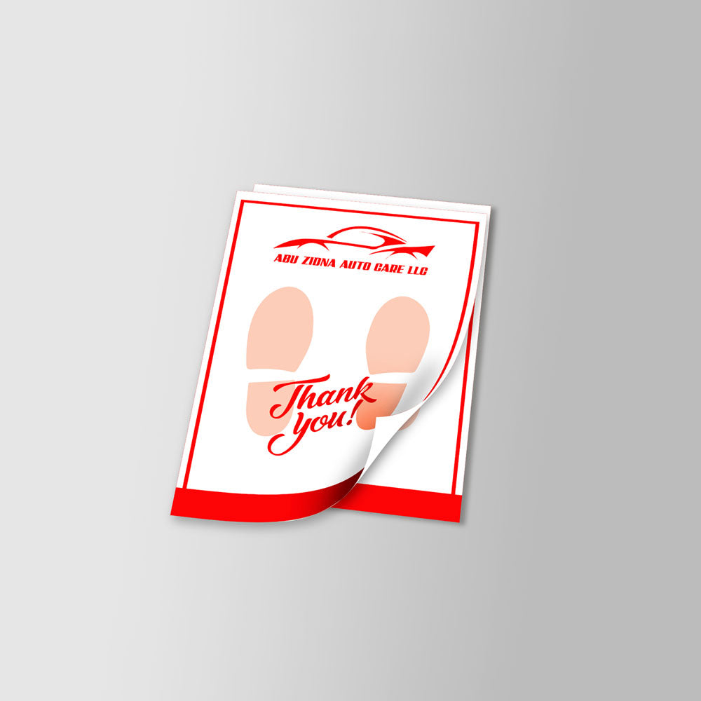 1000 Car Mat A2 (42 x 60 cm), 1 or 2 Colors, Glossy 90 GSM