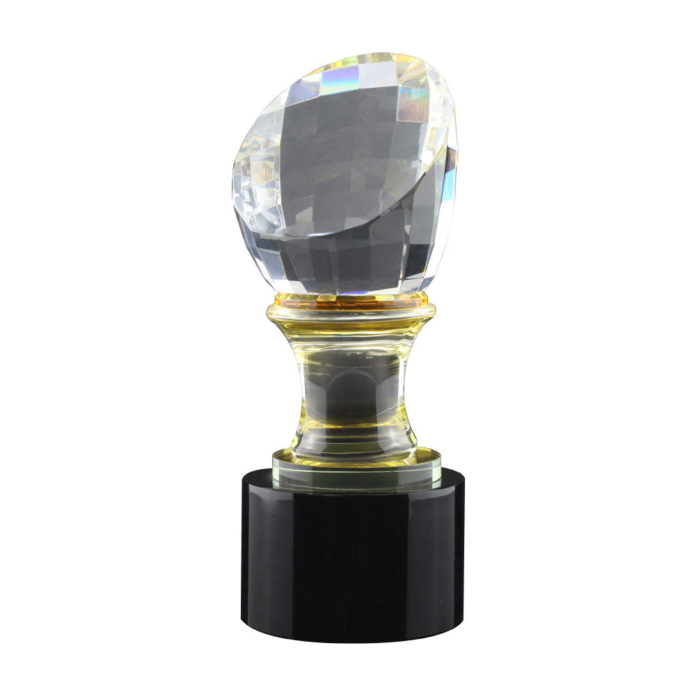 50 Crystal Trophy in Wooden Box