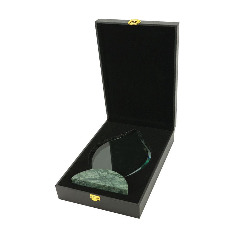 10 Flame Shaped Crystal & Marble Awards