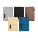 50 Dorniel A5 PU Notebooks with Front Pocket & Magnetic Flap