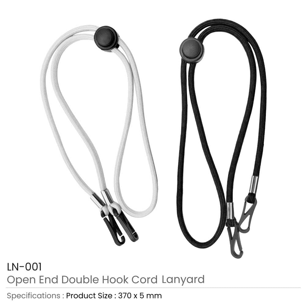 Double Hook Cord Lanyards — view 3 — MaxPrint Dubai