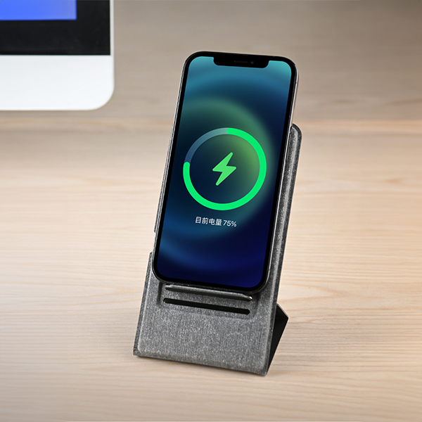 Wireless Fold — Foldable 5W Wireless Charger Stand - Dark Grey
