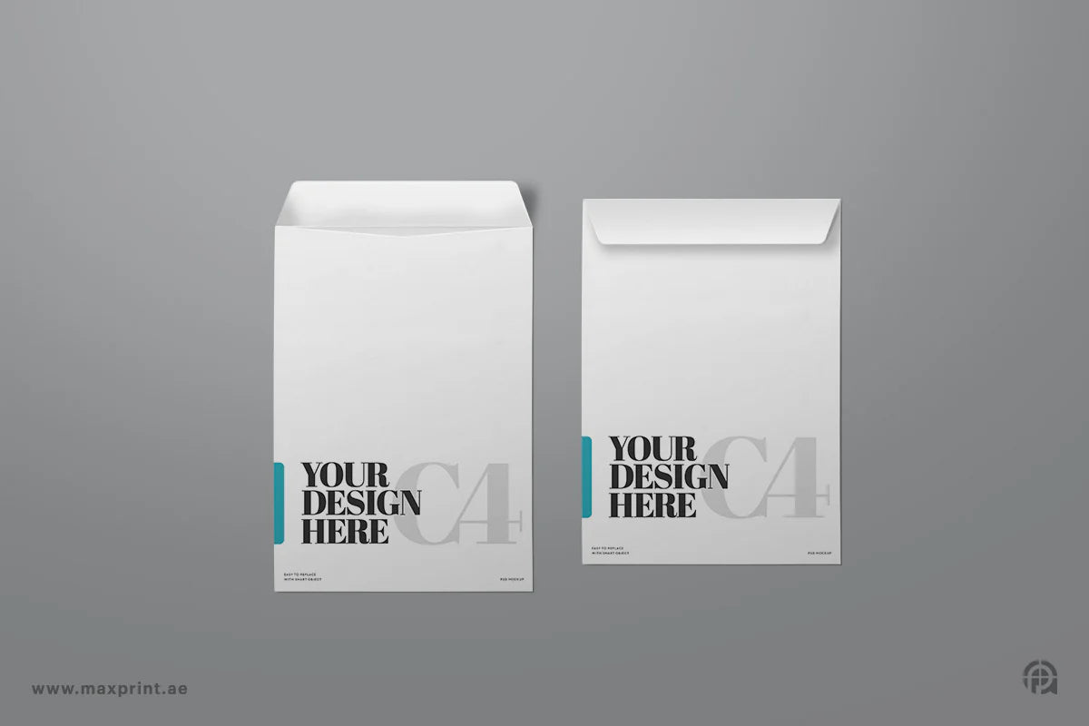 200 Envelopes A4, Wood Free 100 GSM, 1 Color Printing 1 Side