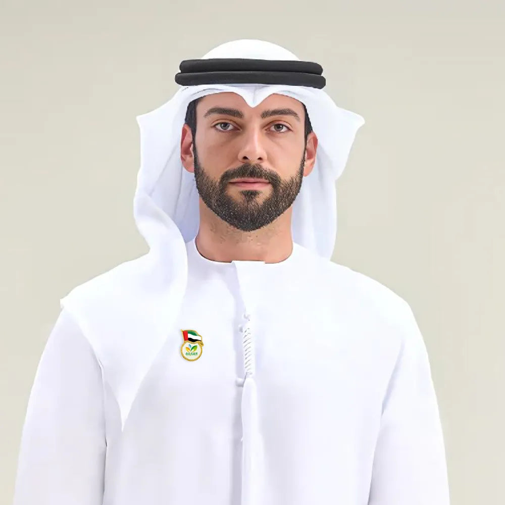 بادجات معدنية بتصميم العلم مع تثبيت مغناطيسي