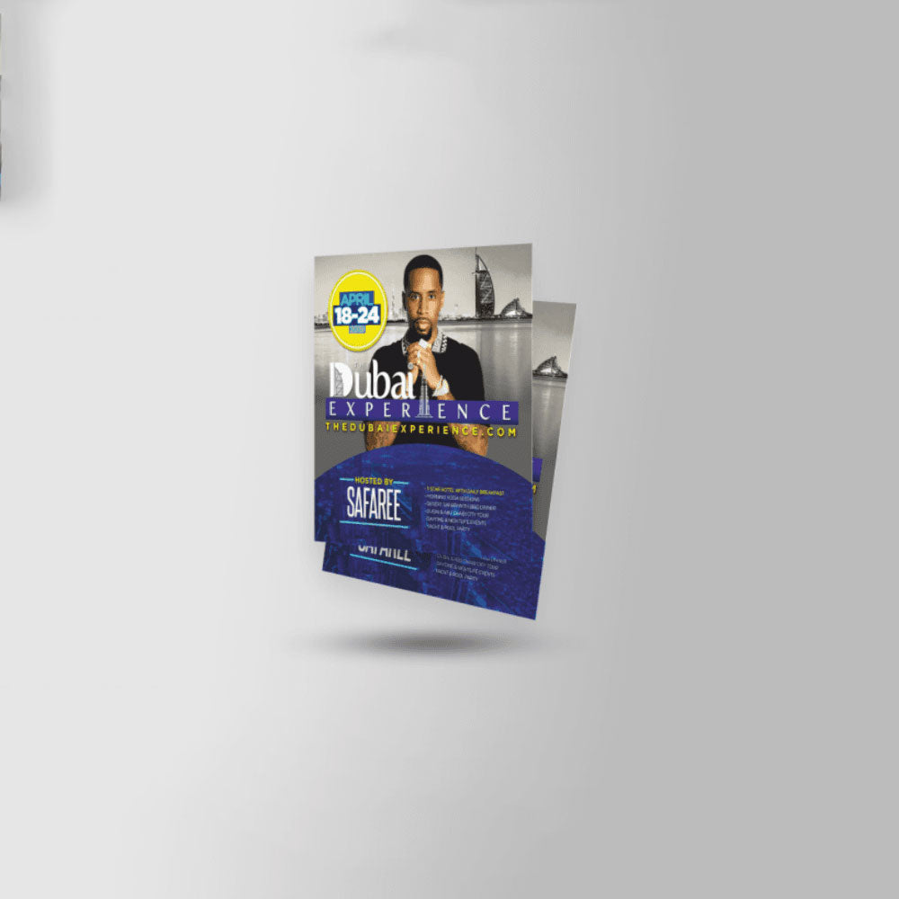 500 Flyers A3 Real Size, 115 GSM Glossy Paper