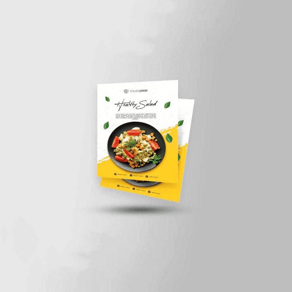 1000 Flyers B6 (17 × 20 cm), 100 GSM, Wood Free Paper
