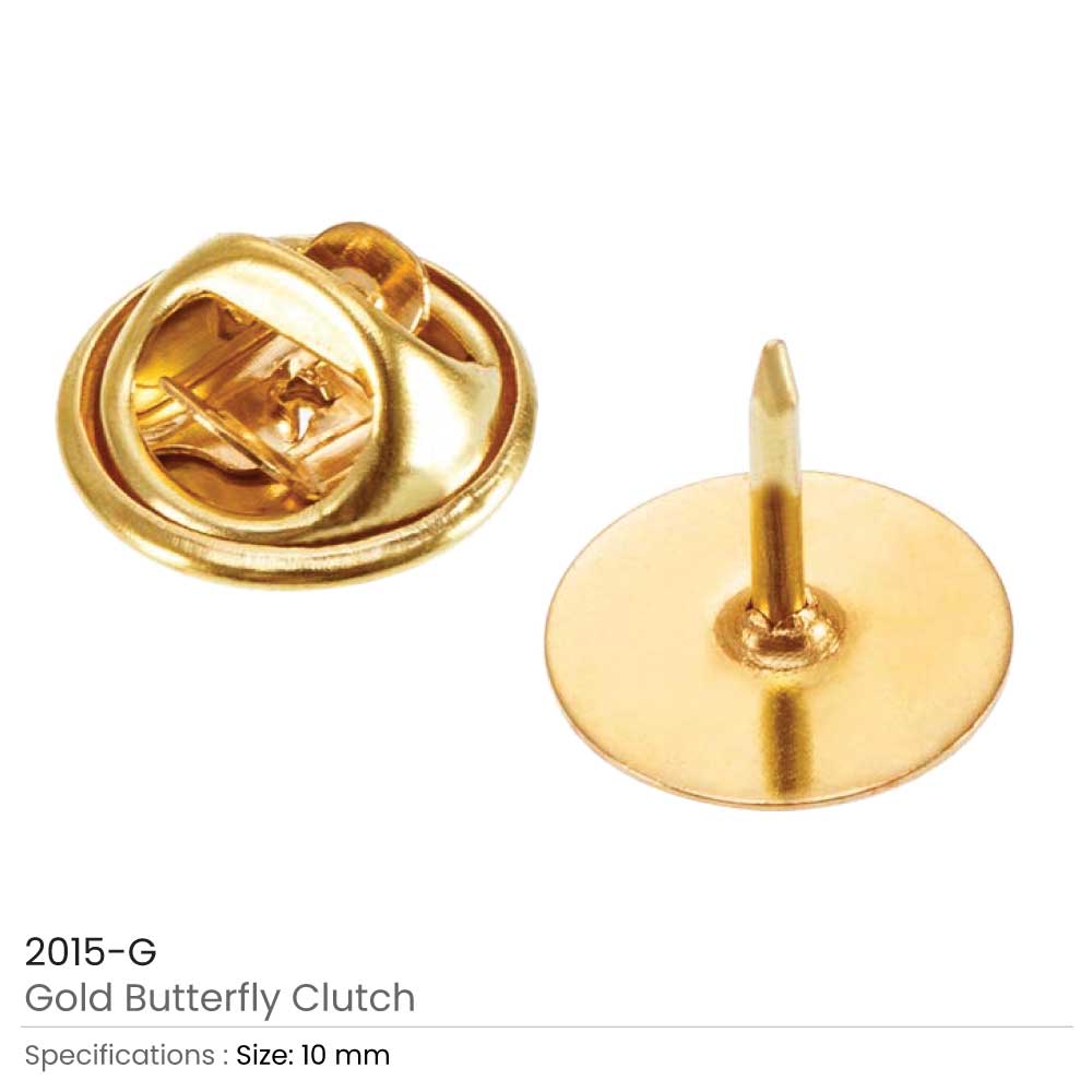 Gold Butterfly Clutch