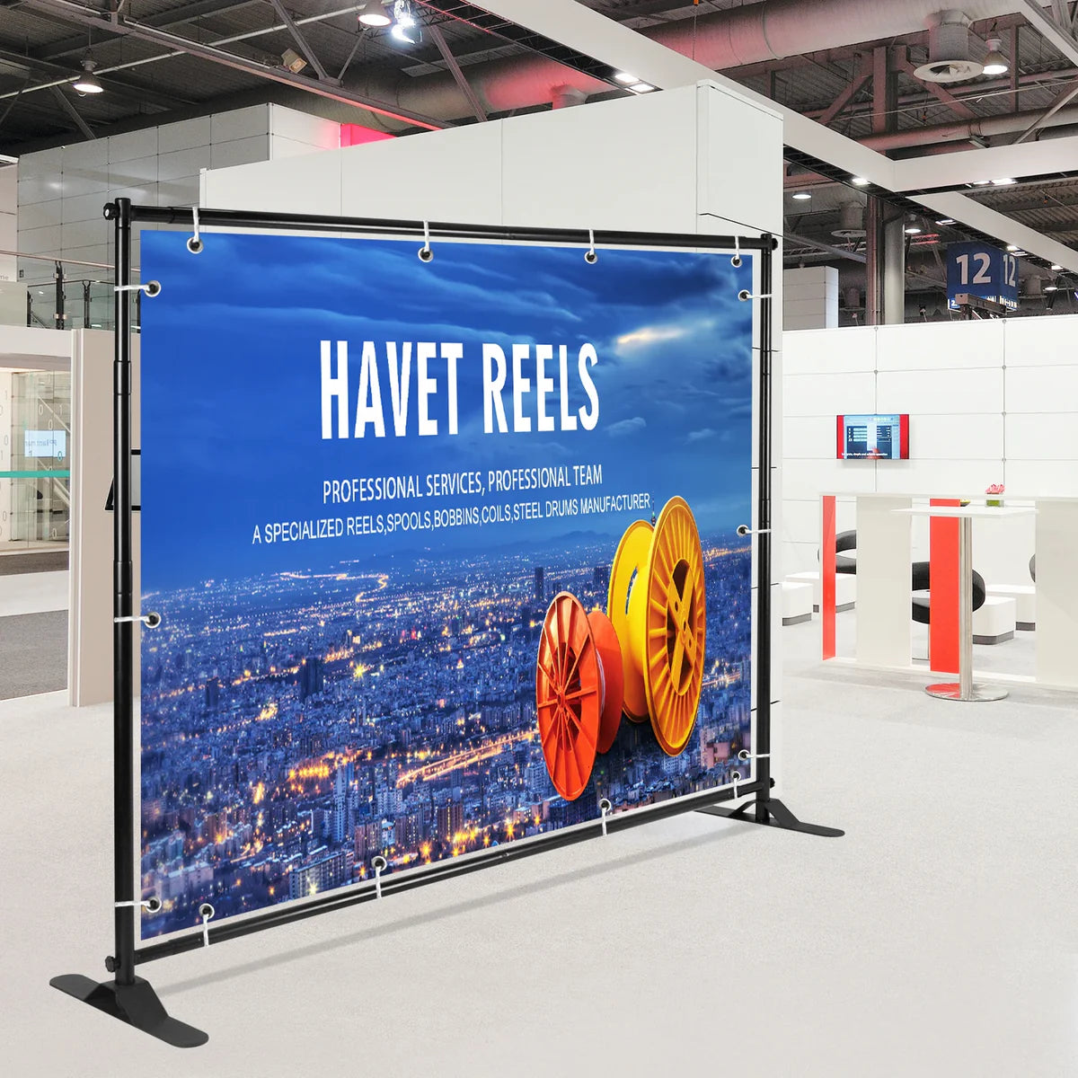 1 Heavy Duty Backdrop 2.5 x 2.5m with Metal Stand