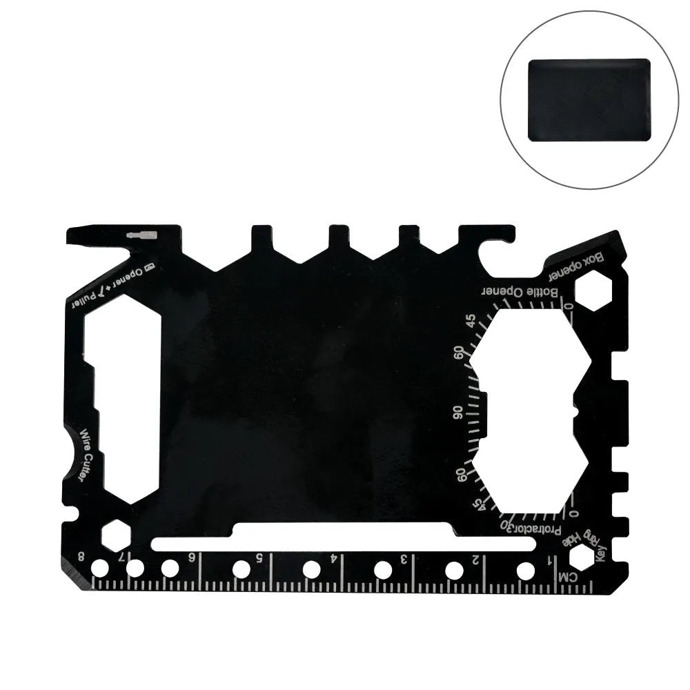 Multi-functional Tool Card in PU Leather Pouch