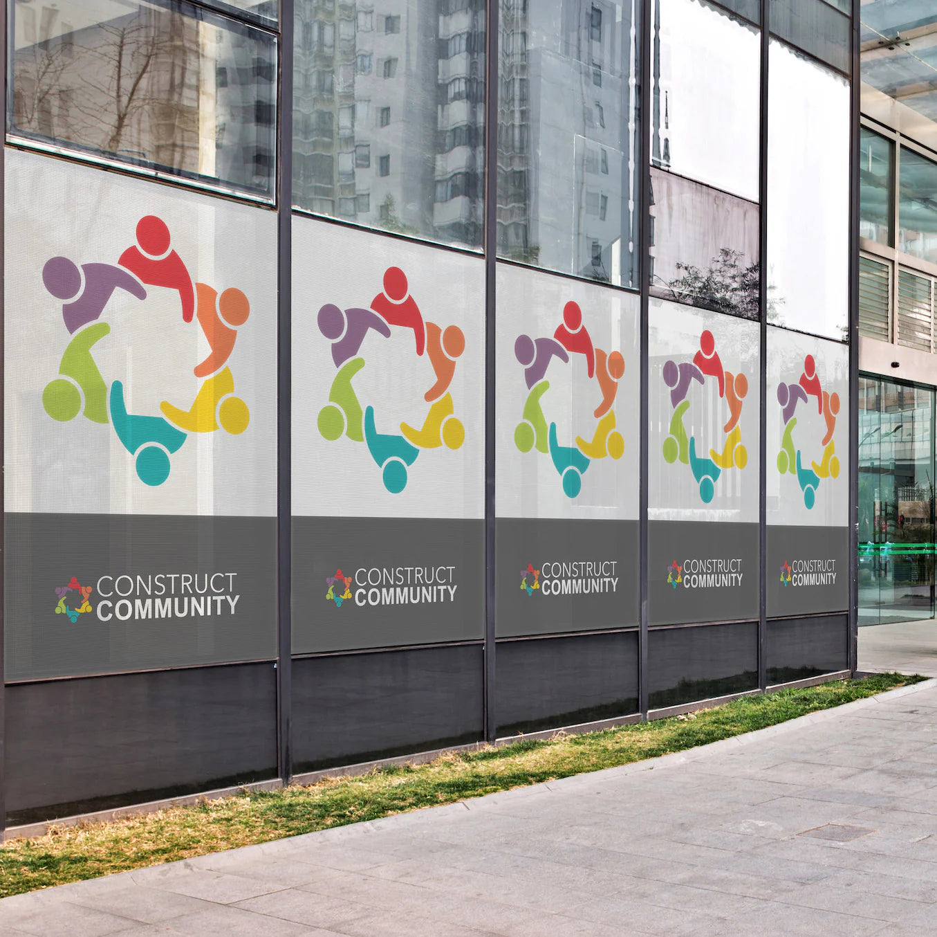 1 One Way Vision Sticker, Only Printing Without Installation