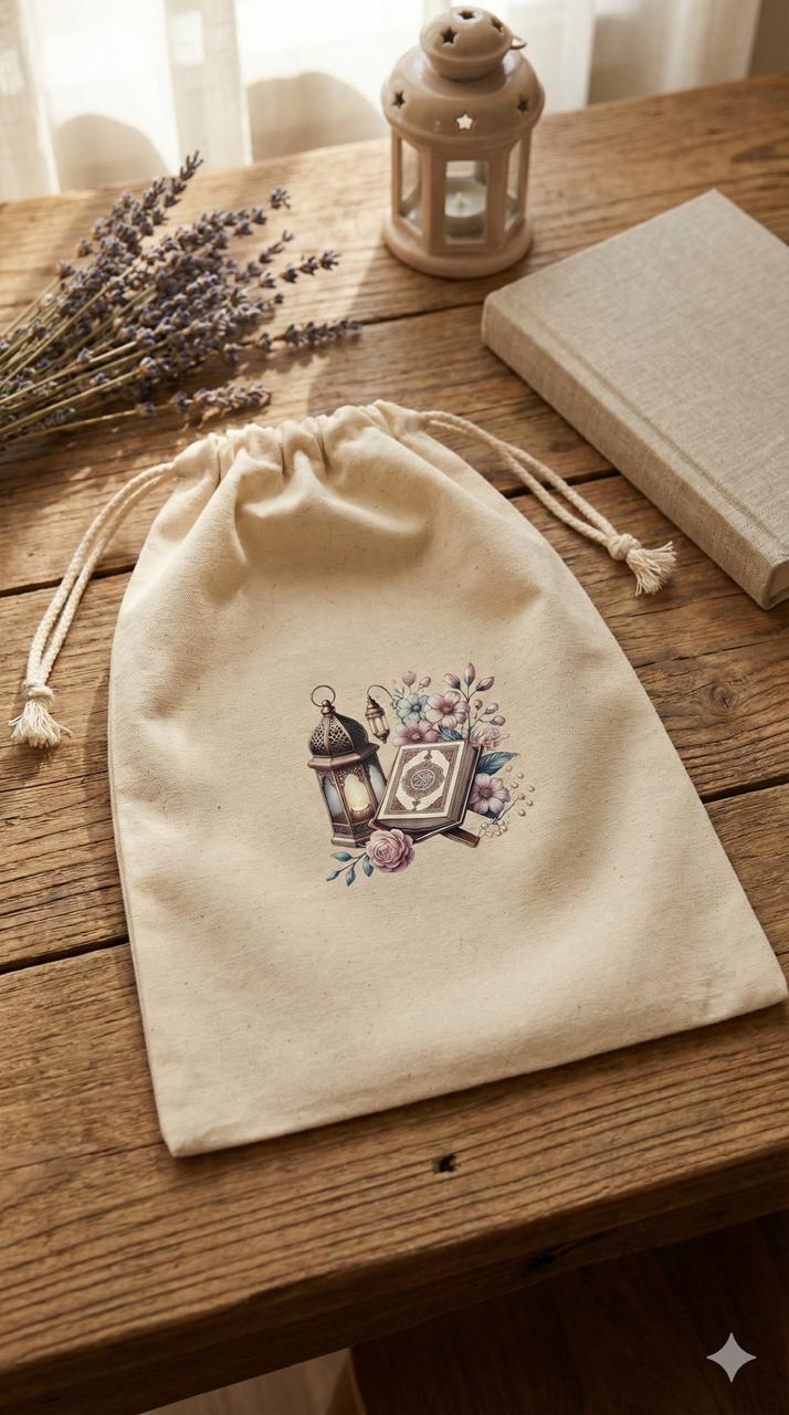 50 pcs Ramadan Cotton Pouch - Large