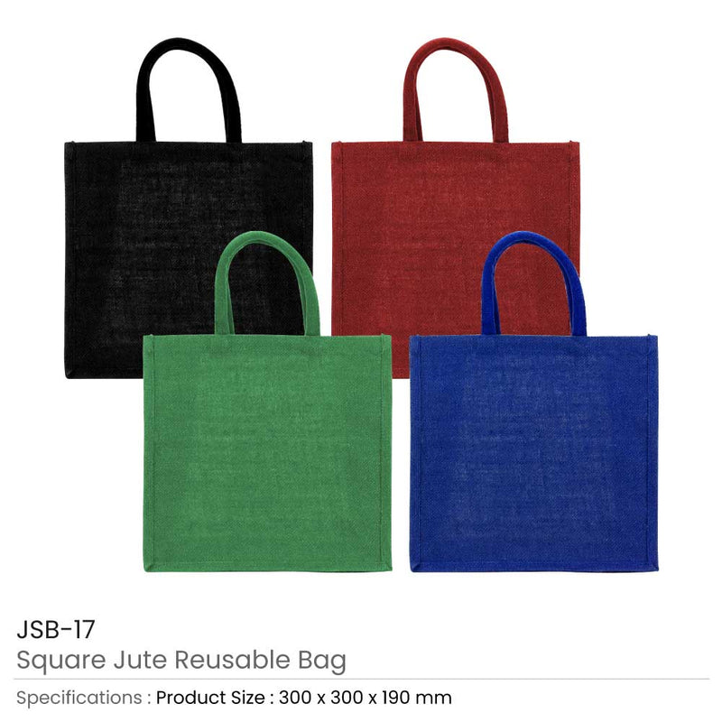 90 Reusable Square Jute Bags