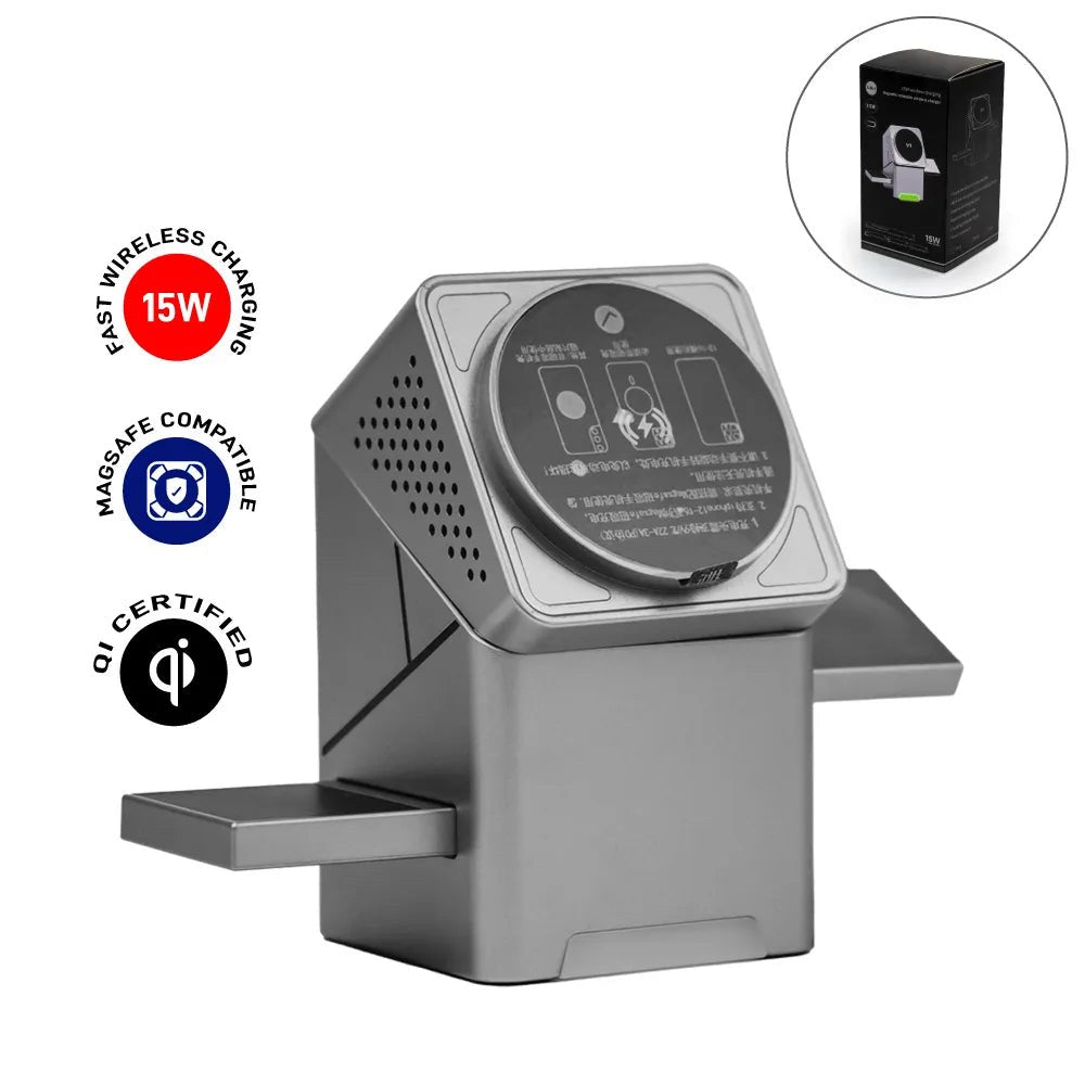 3-in-1 Rotating Wireless Charging Station 15W Fast Charging