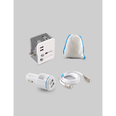 Travel Kit Grey — All-in-One Universal Travel Adapter
