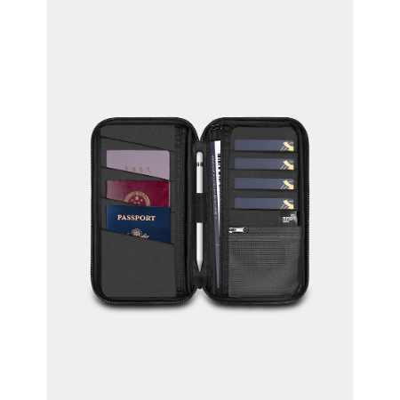 TRAVEL MATE | RFID Safe Polyester Travel Organizer with Dual