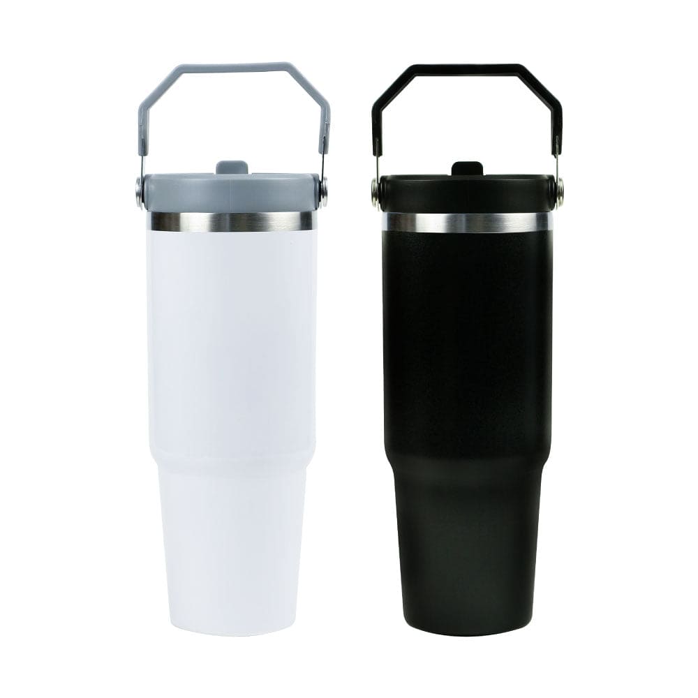 50 Tumbler with Handle and Straw SS Double Wall 900ml