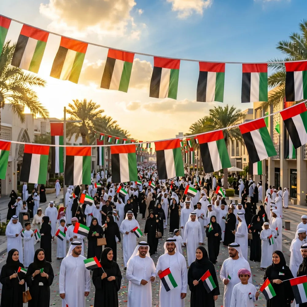 UAE String Flags and Flag Bunting 32Pcs