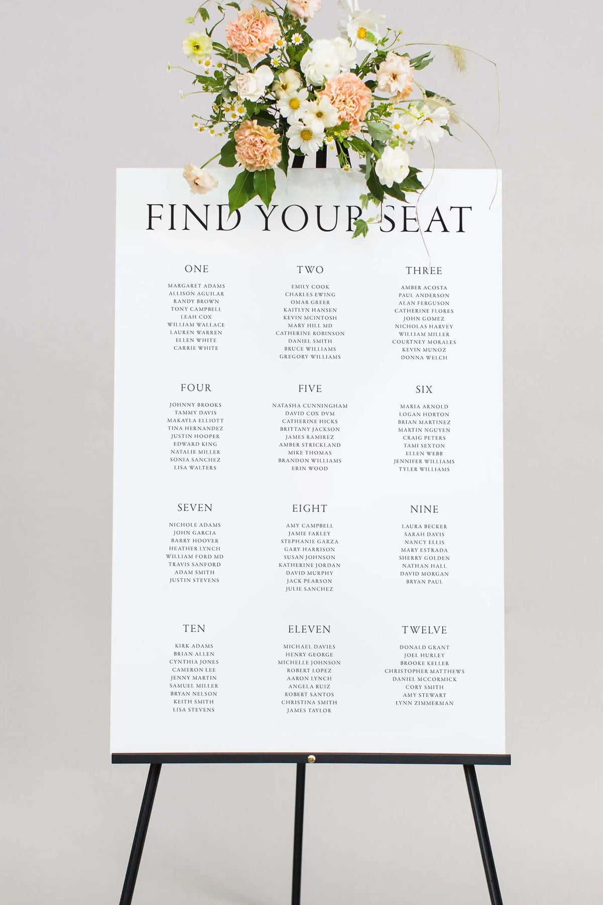 1 Wedding & Event Seating Chart