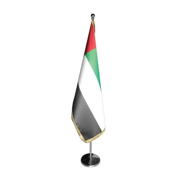 1 UAE Flag 150 x 90 cm with 2m Pole