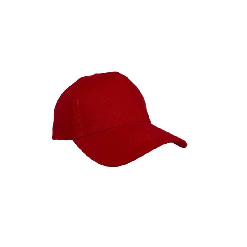 NARVA - 5 Panel Heavy Brushed Cotton Cap - Red