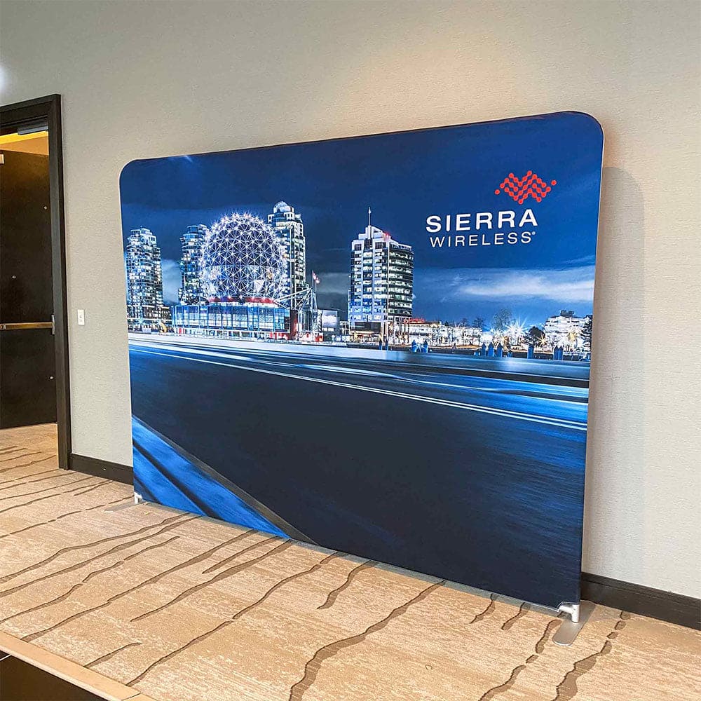 1 Metal Backdrop 400 x 230 cm with Fabric Printing