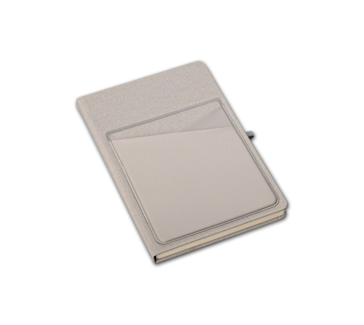 Simple Note — A5 Linen Notebook with Lycra Pockets and Pen Holder