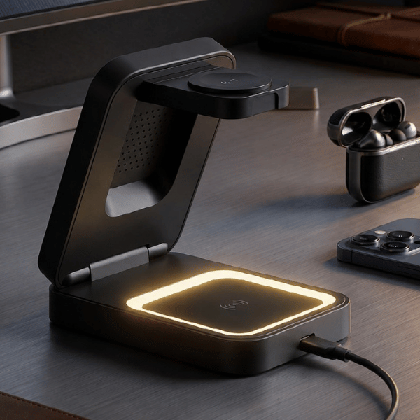 Aura — 3-in-1 Foldable MagSafe Wireless Charging Station