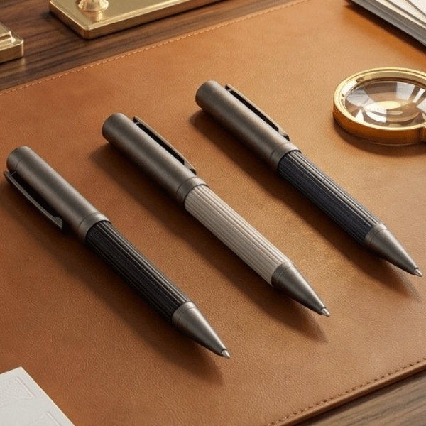 Cozy Pen — Premium Dual-Tone Metal Pen with Chrome Finish