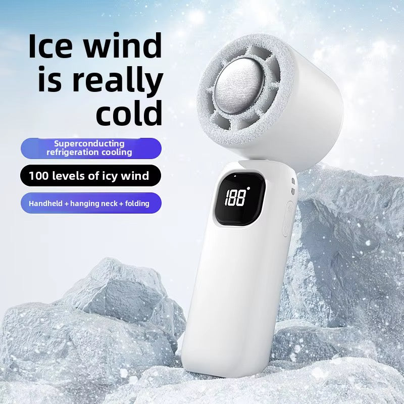 Icy Fan — Portable Rechargeable Neck & Handheld Cooling Fan