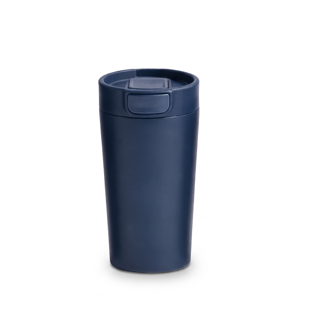 Tap Drink — 350ml NFC Smart Tumbler, Digital Branding Stainless Steel Travel Mug with Push-Button Lid