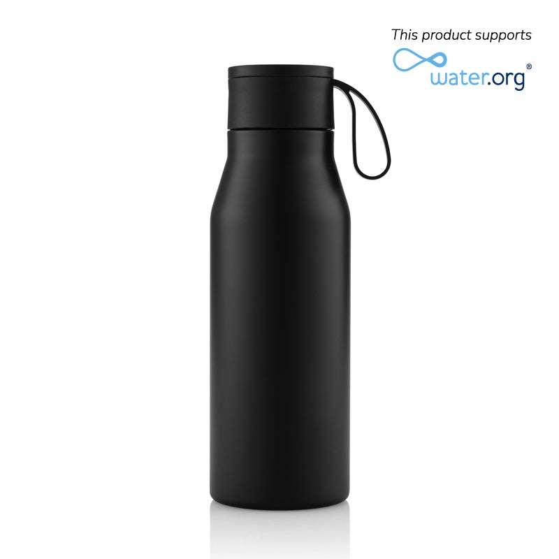 R-NEBRA - CHANGE Collection Recycled Stainless Steel Vacuum Bottle - Black — MaxPrint Dubai