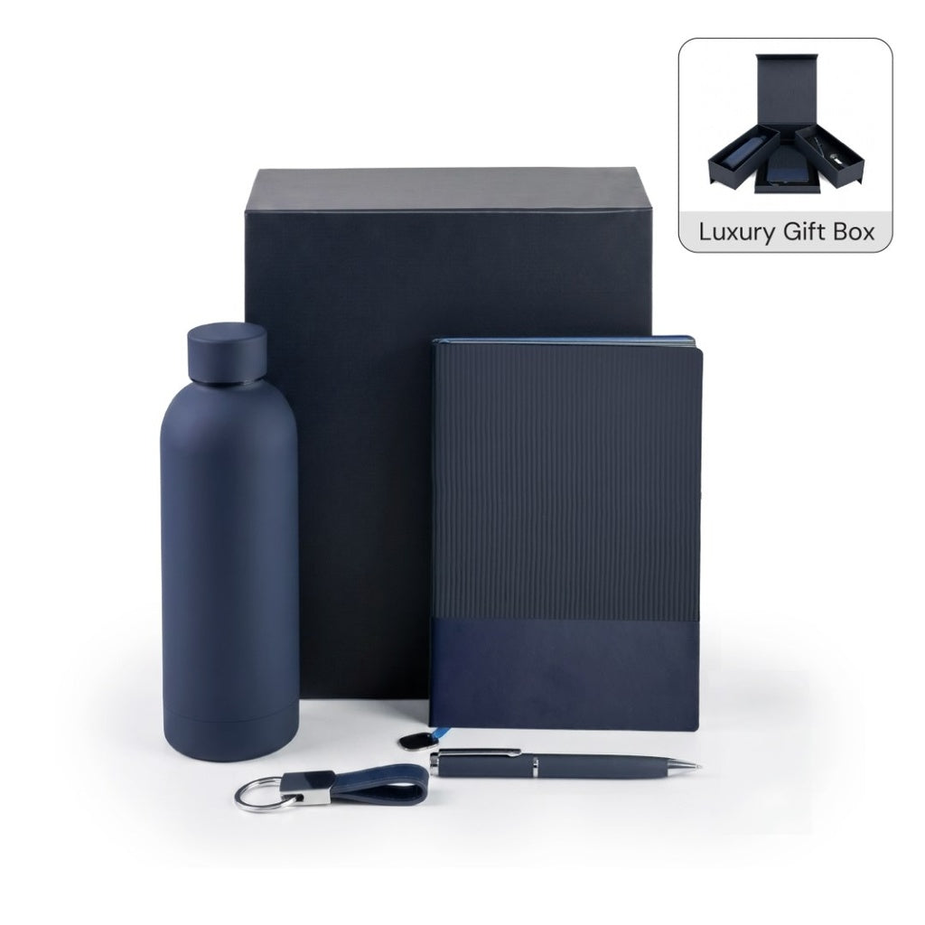 Firenze Giftology Luxeline 4pc Gift Set in Navy Blue