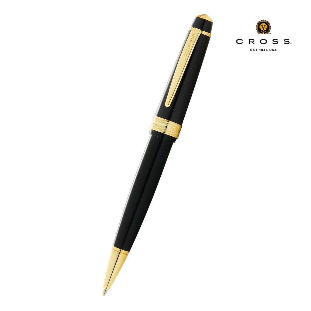 Cross Bailey Lightâ„¢ Polished Black Resin and Gold Tone Ballpoint Pen